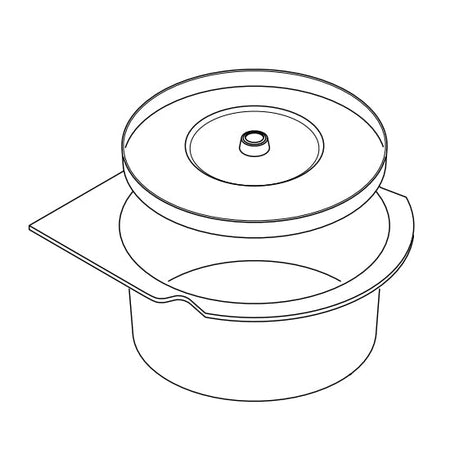 Replacement Commode Pail and Lid, for the Everest & Jennings Rehab Shower Commode (90H43170J)