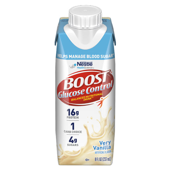 Nestle Healthcare BOOST Glucose Control, Vanilla, 8oz Carton (4390066110)