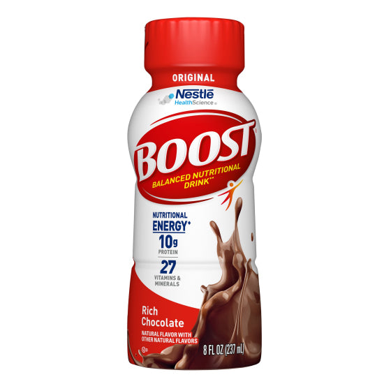 Nestle Healthcare Boost Original Nutritional Drink, Rich Chocolate, 8oz Bottle (4390016972)