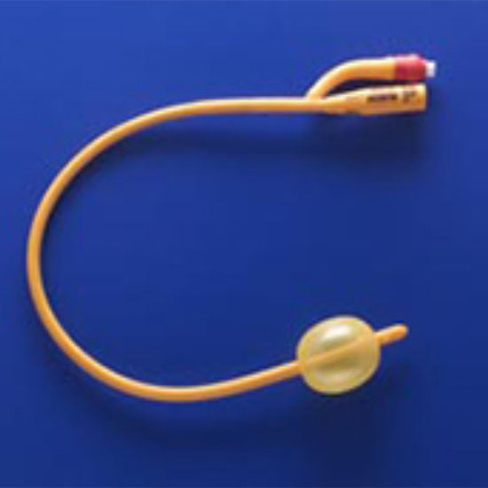 Teleflex Gold Siliconized Coated Foley Catheter, 18 Fr, 16", 2-way, 30-50 mL (180730180)