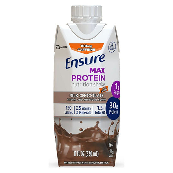 Abbott Nutrition Ensure Max Protein, Milk Chocolate with Caffeine (68166)