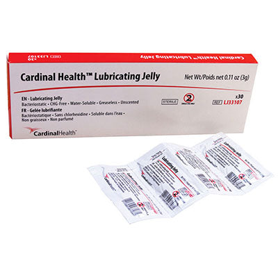 Cardinal Health Lubricating Jelly 3g Foil Packet (33107)