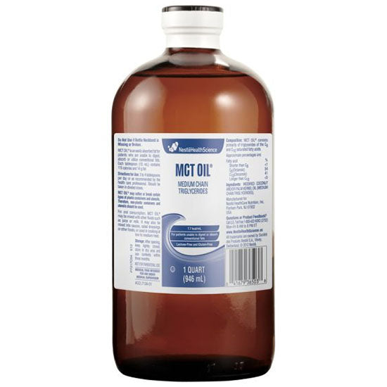 Nestle Healthcare Nutrition MCT Oil Unflavored, 946mL Bottle (3651300)