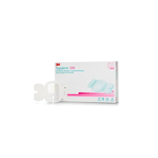 3M Tegaderm CHG Chlorhexidine Gluconate I.V. Securement Dressing, 2-3/4" x 3-3/8" (1660)