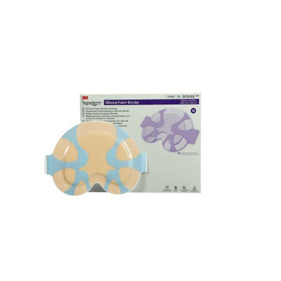 3M Tegaderm Silicone Foam Border Dressing, Large Sacral (90648)