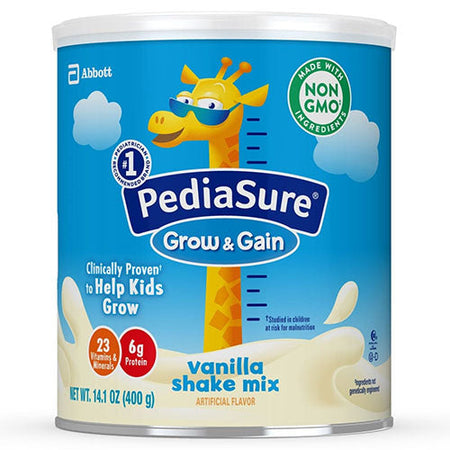 Abbott Nutrition Pediasure Grow and Gain Shake Mix, Vanilla (66959)