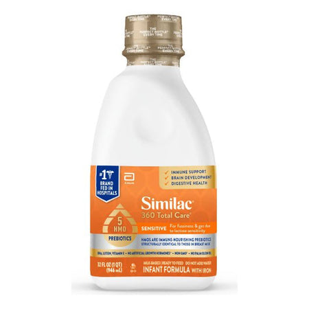 Abbott Nutrition Similac 360 Total Care Sensitive RTF Infant Formula, 32 fl oz. (68160)