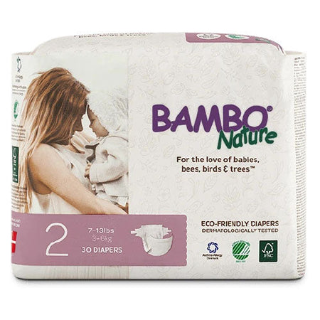 Abena Bambo Nature Disposable Diapers, Size 2 (16048)