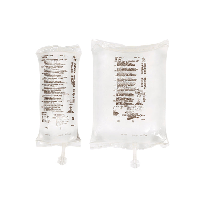 Airlife Sterile Water for Inhalation in Flexible Bag, 2000mL (2D0737)