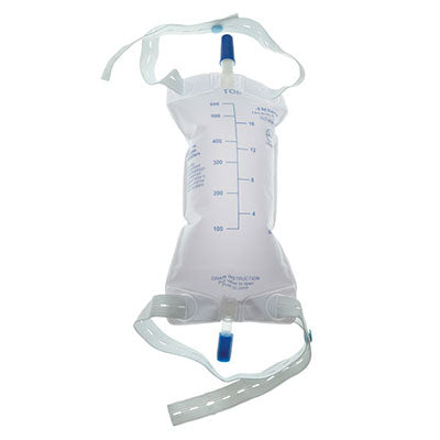 Amsino Urinary Leg Bag, 600mL, Push-Pull Drain Port (AS306N)