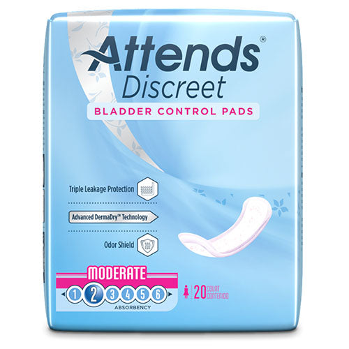 Attends Discreet Women's Moderate Pads (ADPMOD)