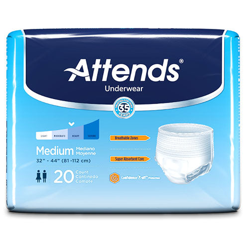 Attends Underwear Extra Absorbency, Medium (AP0720)