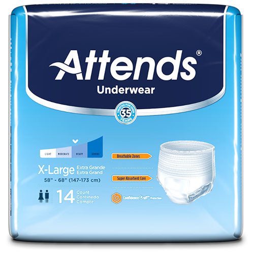 Attends Underwear Extra Absorbency, X-Large (AP0740)