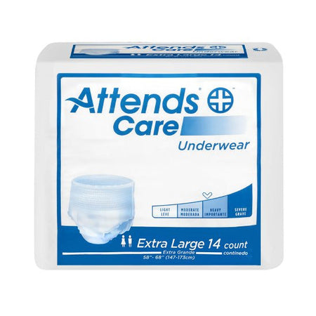 Attends Unisex Regular Adult Absorbent Underwear, X-Large (APV40)