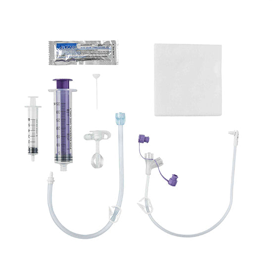 Avanos Medical MIC-Key Gastrostomy Feeding Tube, Extension Set with EnFit Connector, 24FR, 2.5cm (8140-24-2.5)