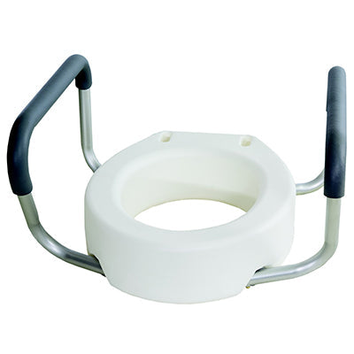 Essential Medical Toilet Seat Riser with Arms, Standard, (B5082)