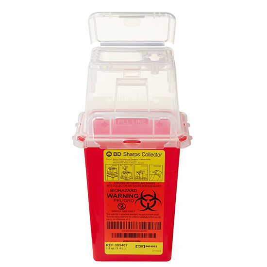 Bd Sharp Coll Becton Dickinson | BD Sharps Collector, 1.5 qt, Red (305487 ...
