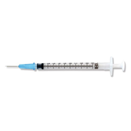 Becton Dickinson Slip tip, tuberculin 25G x 5/8 in, 1-mL Syringe (309626)