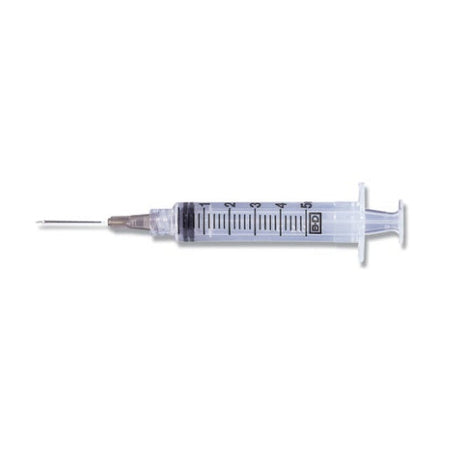 Becton Dickinson BD Luer-Lok tip 21G x 1 in, 5-mL Syringe (309632)