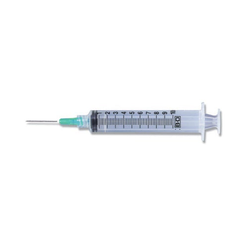 Becton Dickinson BD Luer-Lok tip 21G x 1-1/2 in, 10-mL Syringe (309643)