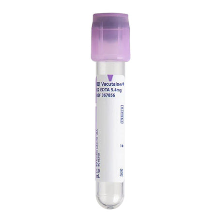 Becton Dickinson BD Vacutainer EDTA Tube, Lavendar, 3mL (367856)