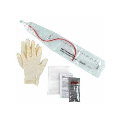 Bard TOUCHLESS Plus Female Red Rubber Intermittent Catheter Kit, 14Fr (4A2056)