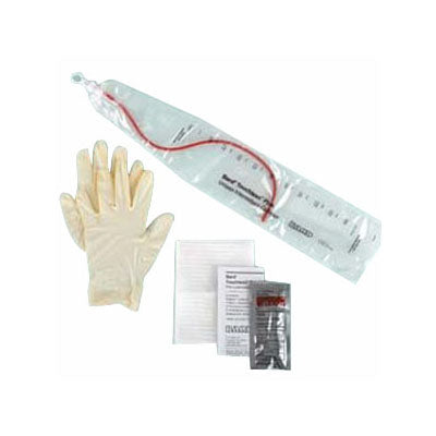 Bard TOUCHLESS Plus Unisex Red Rubber Intermittent Catheter Kit, 14Fr (4A5044)