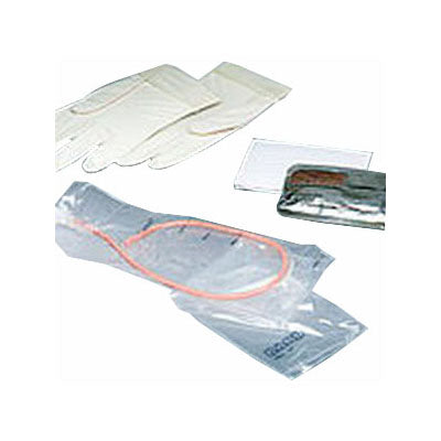 Bard TOUCHLESS Plus Unisex Red Rubber Intermittent Catheter Kit, 14Fr (4A6044)