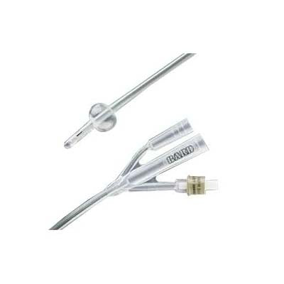 Bard LUBRI-SIL I.C. All-Silicone 3-Way Foley Catheter w/Bacti-Guard Silver Alloy Coating, 22Fr, 5cc (70522SI)