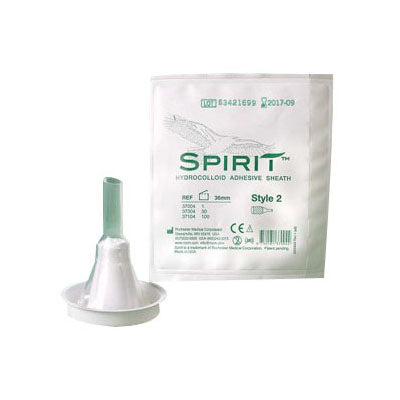 Bard Spirit Style 2 Hydrocolloid Sheath Male External Catheter, X-Large 41mm (37305)