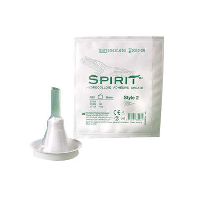 Bard Spirit Style 2 Hydrocolloid Sheath Male External Catheter, Small 25mm (37301)