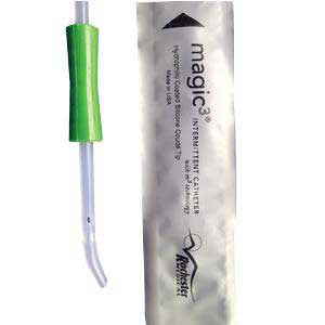 Bard Magic3 Coude Male Hydrophilic Intermittent Catheter, with Sure-Grip, 16Fr, 16" (50616)