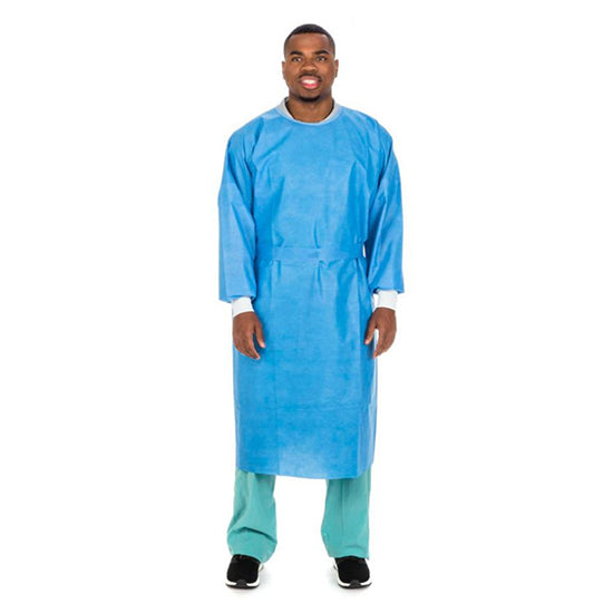 Cardinal Health Surgical Procedure Gown, Non-Sterile, X-Large, Blue (3201PG)