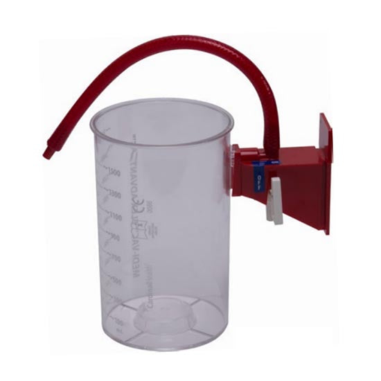 Cardinal Health Medi-Vac Flexible Polycarbonate Suction Canister, 1500cc (65652-616)