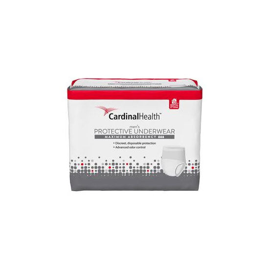 Cardinal Health Maximum Absorbency Protective Underwear for Men, Large/XLarge (UWMLXL18)
