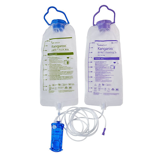 Cardinal Health Kangaroo OMNI Pump Set with 1000 mL Flush Bag (B10FF)