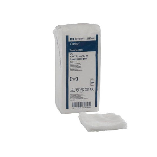 Cardinal Health Curity Gauze Sponge, Non-Sterile, 3" x 3", 12 Ply (2346)