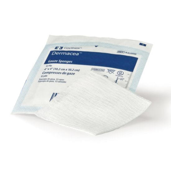 Cardinal Health Dermacea Gauze Sponge, 4" x 4", 8 ply (441001)