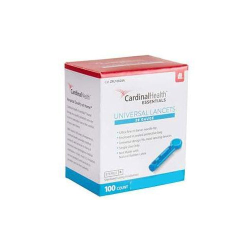 Cardinal Health Essentials Universal Lancets, 30G, Blue (L10030A)