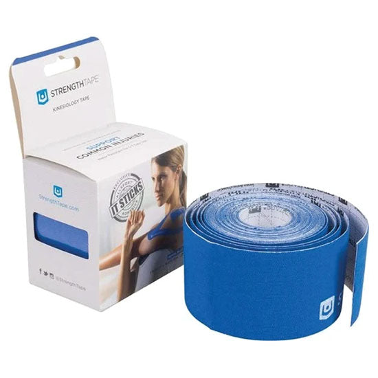 Carex Strengthtape Kinesiology Tape, 5M Uncut Roll, Royal Blue (6380-5UN)