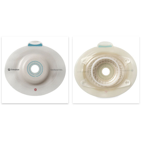 Coloplast 2-Piece SenSura Mio Click Deep Convex Barrier, Pre-cut, Stoma 1-3/8", Blue (16964)