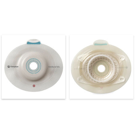 Coloplast 2-Piece SenSura Mio Click Deep Convex Barrier, Cut-to-fit, Stoma 5/8" - 1-3/16", Red (16951)