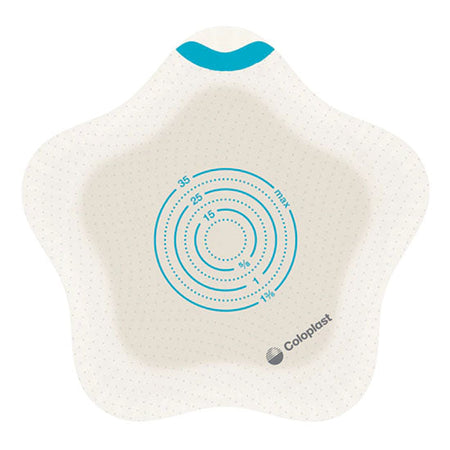 Coloplast 2-Piece SenSura Mio Kids Flex Barrier, Cut-to-fit, Stoma 0" - 1-3/8", Green (18747)