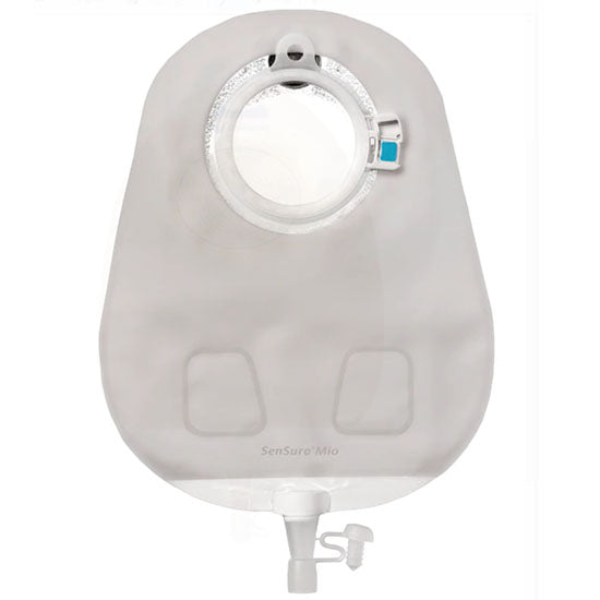 Coloplast SenSura 2-Piece Mio Click MAXI Urostomy Pouch, Transparent, Blue (11500)