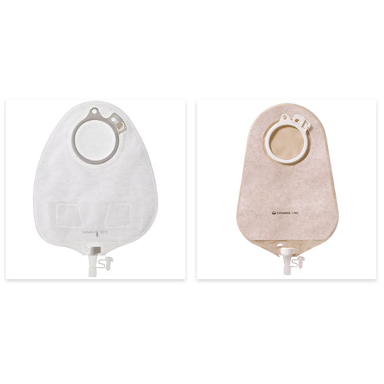 Coloplast Assura 2-Piece Urostomy Pouch, Pouch Size Maxi (10-1/2"), Blue Coupling, Transparent (14229)