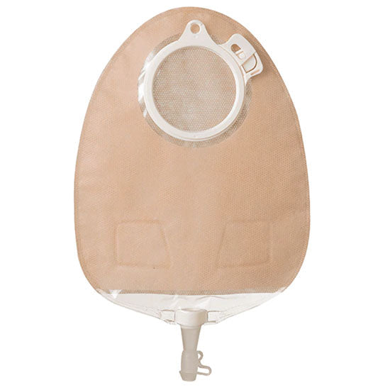 Coloplast SenSura Click urostomy pouch, Pouch Size Maxi (10-3/8"), Coupling Size Red, Transparent (11855), 10/BX