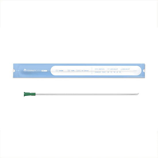 CompactCath OneCath Intermittent Urinary Catheter, 14FR, 16", Coude (202-1614)