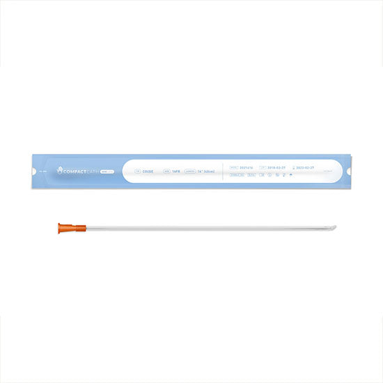 CompactCath OneCath Intermittent Urinary Catheter, 16FR, 16", Coude (202-1616)