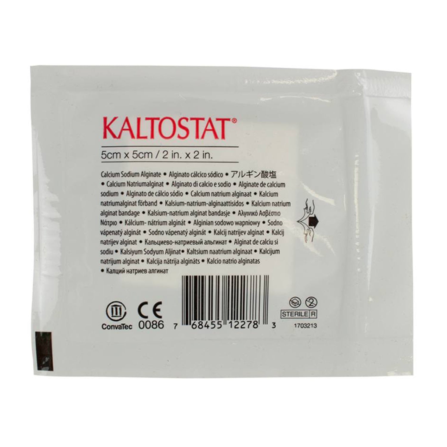 Convatec KALTOSTAT Calcium Sodium Alginate Dressing, 2" x 2" (168210)