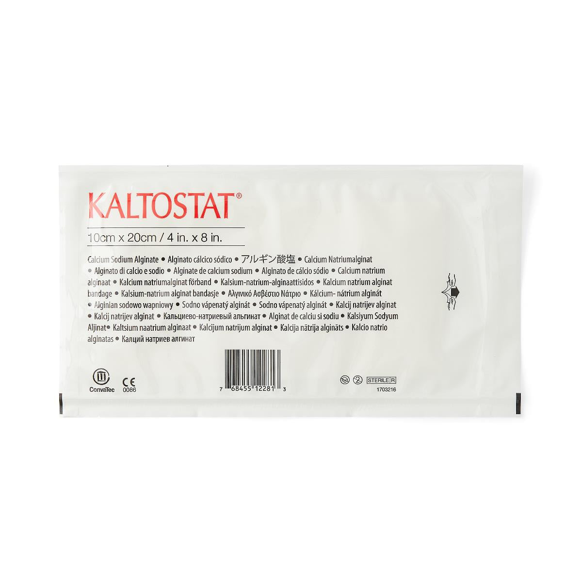 Convatec KALTOSTAT Calcium Sodium Alginate Dressing, 4" x 8" (168214)